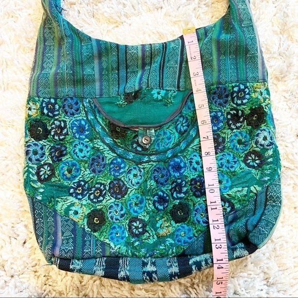 No Brand | Bobo Style Crossbody Green Embroidered Bag - Picture 15 of 16